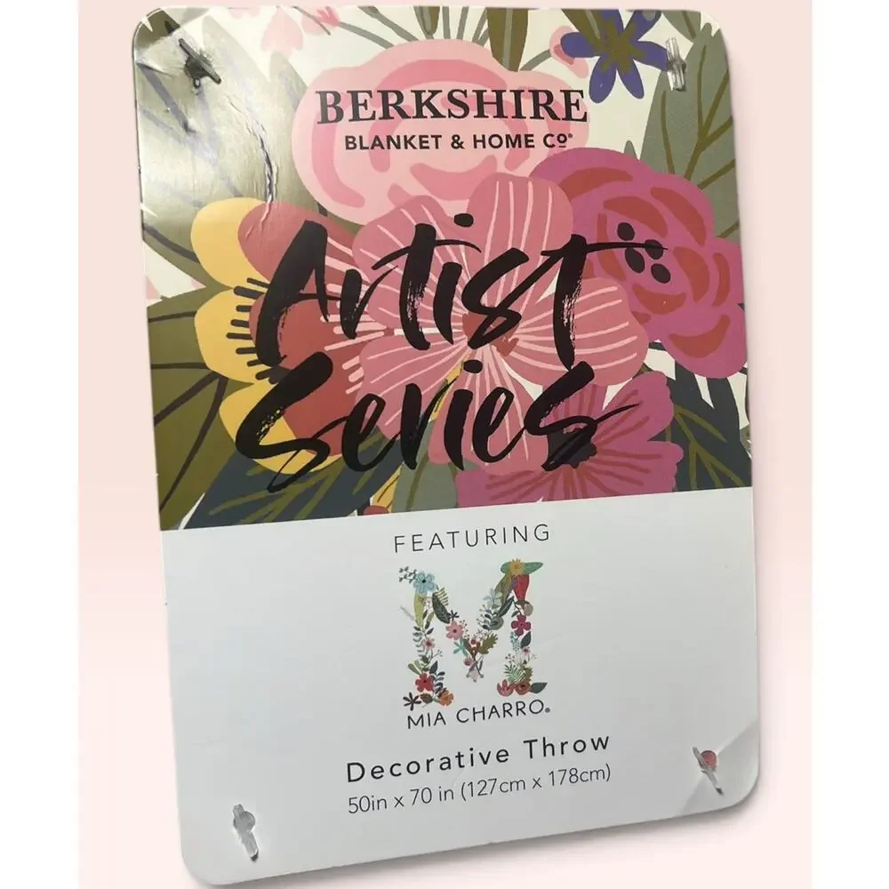 Berkshire featuring Mia Charro Dogs and Floral Decorative Throw 50 x 70